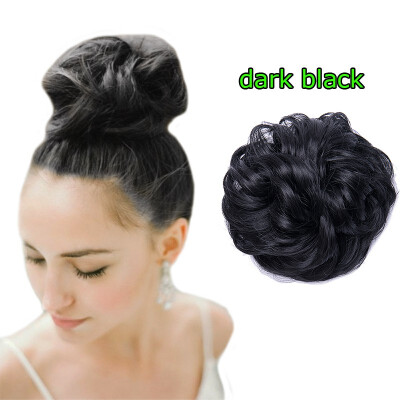 

Curly Wave Thickening Hair Bun Heat Resistant Short Ponytail Holder Hair Extension Cabello Extensión Peluca Cheveux Extension