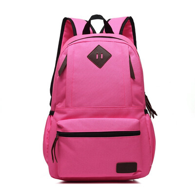 

Fashion student bag neutral solid color Oxford men&women backpack backpack