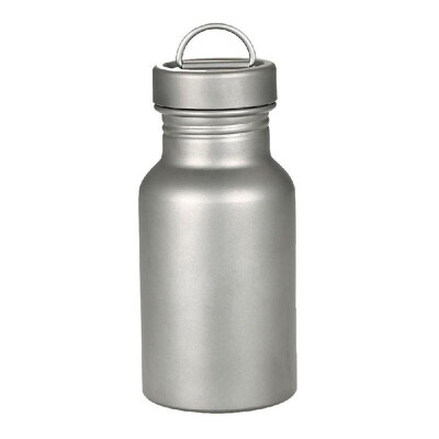 

550ML Wide Mouth Bottle Titanium Water Bottle for Outdoor Camping Hiking Picnic