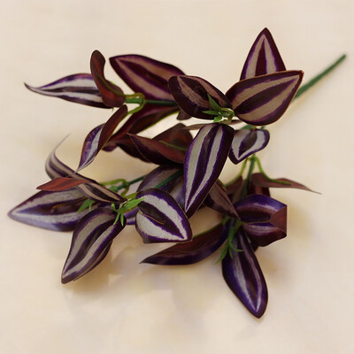 

artificial wandering jew material of plant wall PP lamination 5 branches Fake flower decoration Arranging flowers miniascape