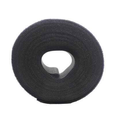 

New 50MRoll Hook&Loop Tape Magic Fastening Straps Pure Black Sew-on Cable Ties Velcro Roll Coins 30 CM Width Tape Adhesive