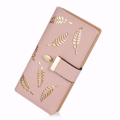 

Slim Long Leather Card Holder Purse Zipper Buckle Small Zip Clutch Wallet for Women