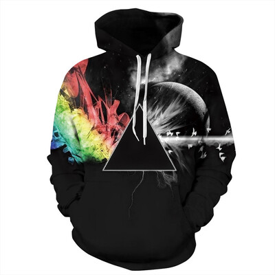 

QYDM091Mens Hoodie 3D Printed Women Pullover Sweater
