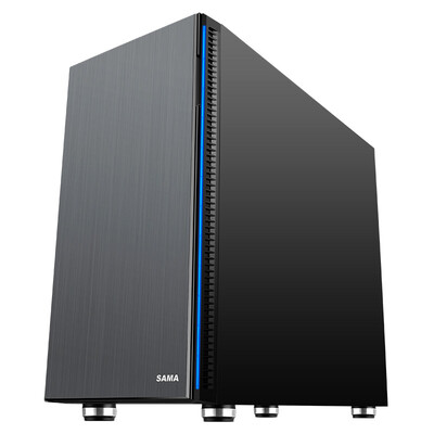 

First horse SAMA black hole 3 black full tower chassis support ATX motherboard mute large box standard 3 fan speed controller card reader ATX-III structure