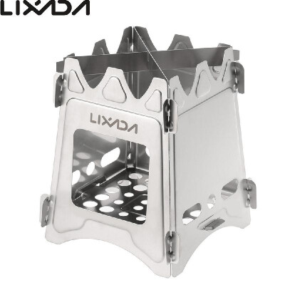 

Lixada Compact Folding Wood Stove for Outdoor Camping Cooking Picnic