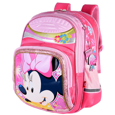 

Disney (Disney) Микки детская сумка милый мультфильм сумка рюкзак младшей школы мешок MB8219B-розовый