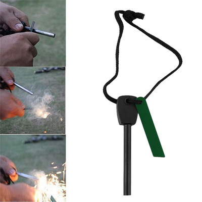 

Выживание Магний Флинт Камень Fire Starter зажигалки аварийного комплект Открытый