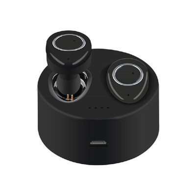 

TWS-F1 True Wireless Bluetooth Headphones Invisible Earphone In-ear Stereo Music Headsets Multi-point Connection Hands-free W Mic