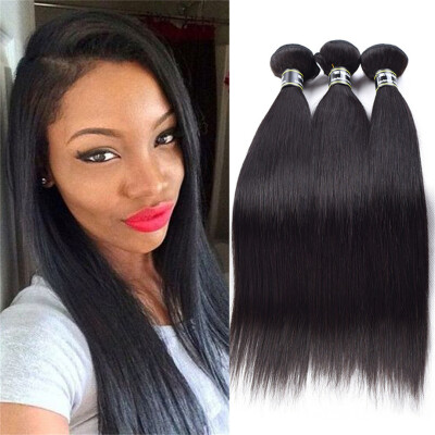 

Star Show Brazilian Virgin Hair Bundles Straight Hair Weave Extensions Virgin Hair Bundles Soft&Bouncy Human Hair Pieces