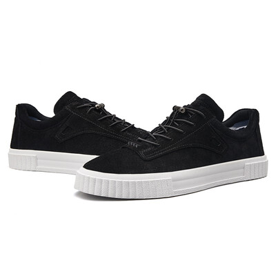 

2018 new Korean fashion casual mens soft bottom students Joker tide shoes youth black mens shoes