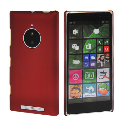 

MOONCASE Hard Rubberized Rubber Coating Devise Back Case Cover for Nokia Lumia 830 Red