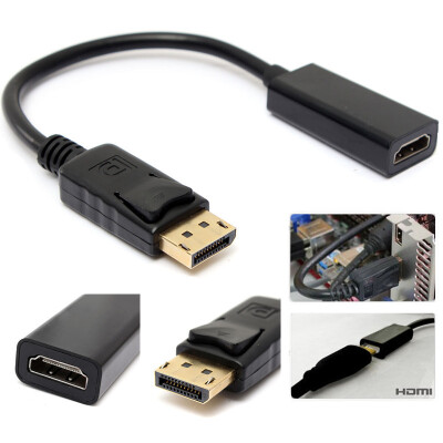 

High Quality DP Displayport Male To HDMI Female Cable Converter Adapter