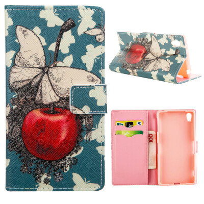 

MOONCASE ЧЕХОЛ ДЛЯ Sony Xperia Z2 Flip PU Leather Fold Wallet Card Slot Kickstand Back [Pattern series] /a08