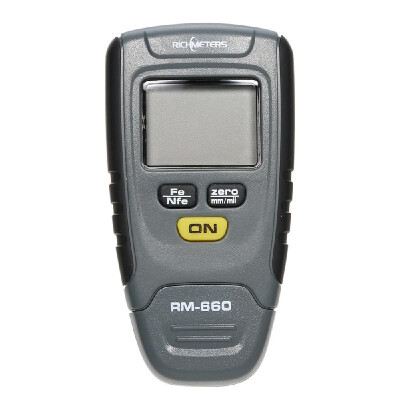 

RICHMETERS RM660 Handheld Digital Paint Coating Thickness Gauge Tester FeNFe 0-125mm for Car Instrument Iron Aluminum Base Metal