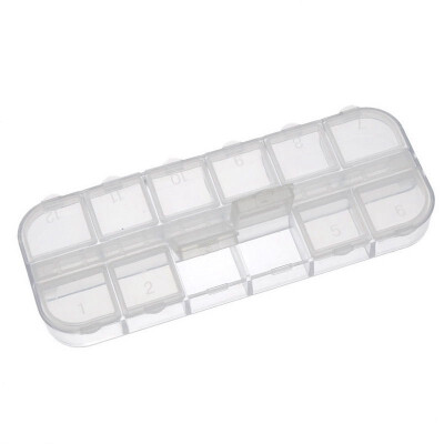 

UpperX 1PC Beads Display Storage Container Acrylic Clear Compartments 13x5x15cm