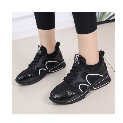 

2018 new sports shoes female Korean version of Harajuku in the fall increased casual running shoes wild ins