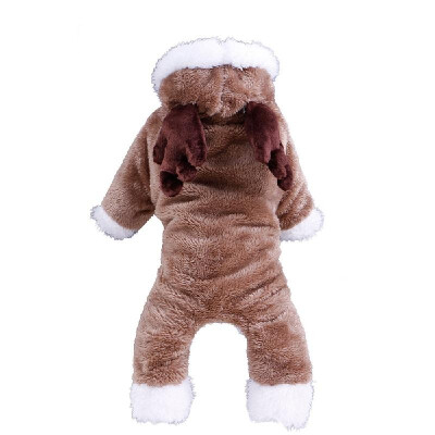 

Soft Warm Dog Pet Clothes Apparel Hoodie Coral Fleece Small Dogs Puppy Coat Four Legs Design Lovely Sheep Cosplay Costumes