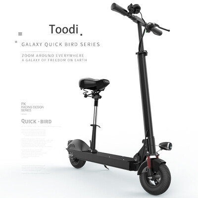 

TOODI Electric Scooter TD-E101 8AH 20-30KM 8inch Tires with Seat Delivery from European Warehouse Portable Folding with CE