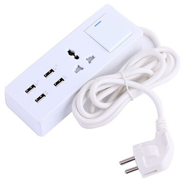 

42A 4 USB HUB Universal Socekt Home Travel Wall Charger USEUUK power adapter