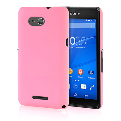 

MOONCASE Hard Rubberized Rubber Coating Devise Back ЧЕХОЛ ДЛЯ Sony Xperia E4G Pink