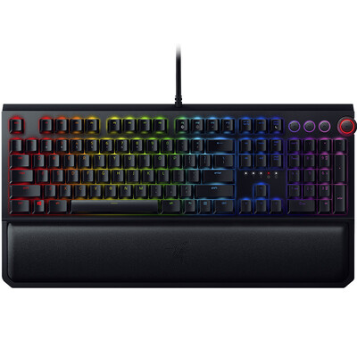 

Razer black widow spider elite version - yellow axis esports game mechanical keyboard RGB backlight Jedi survival chicken keyboard