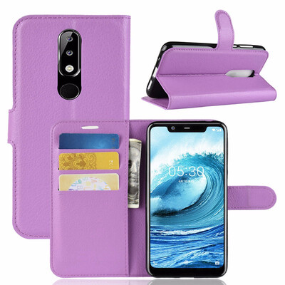 

for Nokia 51 Plus X5 WIERSS Wallet Phone Case for Nokia 51 Flip Leather Cover Case Fundas Capa Coque Etui