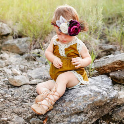 

Adorable Toddler Baby Girls Summer Casual Lace Romper Jumpsuit Sunsuit Clothes