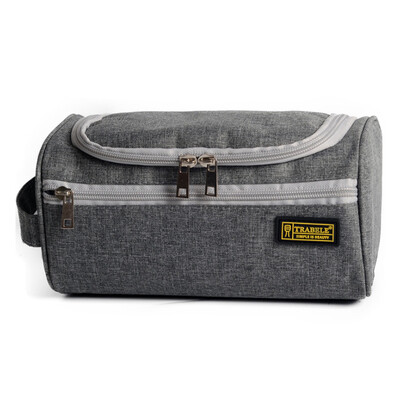 

Xingyue blue portable anti-splashing wash bag multi-function cosmetic bag travel travel with hook storage bag in gray