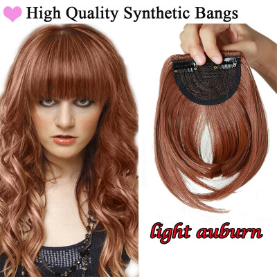 

Lady Natural Hair Extension Clip In Front Hair Bangs Fringe human Straight Hair Front Hair Extensions