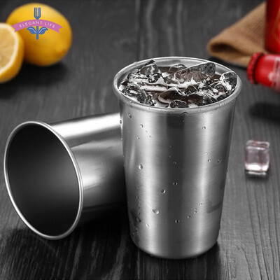 

4PCS in 1 Set 304 Stainless Steel Beer Mug Wine Coffee Tea Cup Whiskey Milk Mugs Outdoor Travel Camping Cup Travel Drinkware