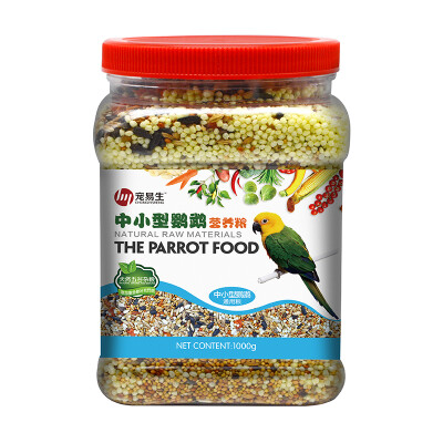 

ChongYiSheng Bird Food Parrot Food Xuanfeng Peony Xiao Sun Golden Sun Monk Bird Bird Feed Feed Small&Medium Parrot Comprehensive Diet 1000g