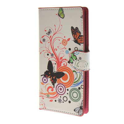 

MOONCASE Butterfly style Leather Wallet Flip Card Slot Stand Pouch чехол для LG G4 MINI A02