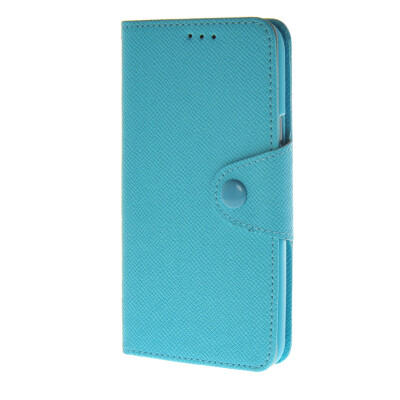 

MOONCASE Leather Side Flip Wallet Card Slot Pouch Stand Shell Back Case Cover for Samsung Galaxy E7 Blue