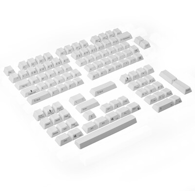 

Броня (Varmilo) 108 ключевых выгравированных гравированных персонажей персонажей PBT keycap белые модели