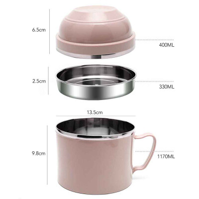 

Cute Lunch Box Bento Boxes Stainless Steel Insulation Food Container Thermal Leak-proof Case Snack Box Bowl School Picnic Kids