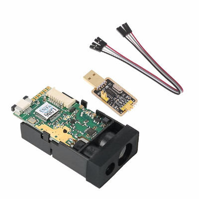 

50m164ft Laser Distance Measuring Sensor Range Finder Module Diastimeter Single & Continuous Measurement with USB To TTL Converte