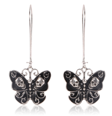 

Retro Earrings European&American butterflies Fashion personality trend long earrings accessories