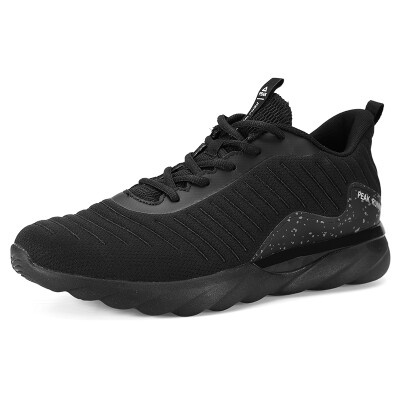 

PEAK mens shoes new comfortable light&easy running shoes fashion sports shoes men DH830017 black 41 yards