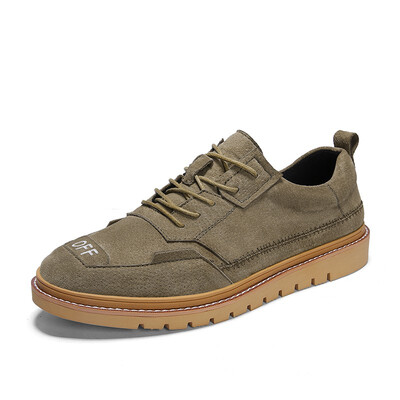 

Mens Shoes Casual Shoes Fashion Lace UP Shoes Light Breathable Shoes For Men Grey Black Khaki Brown Size 39-44