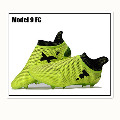 

ShippingMaultby large size mens black orange ankle AG outsole football non-skid outdoor football anti-skid shoes