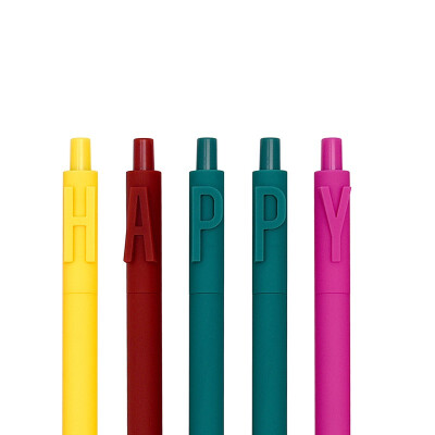 

Kaco Number Lettered Gel Ink Pens Retractable Creative Gift Pens for Children Student 05mm Black Ink