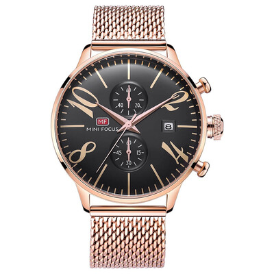 

BOFUTE Male Watches Business Watch Quartz Watches Calendar Waterproof Metal Mesh Belt Genuine Leather Strap 0135G