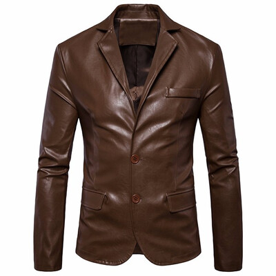 

Mens Leather Jacket Winter Jackets for Men Plus Velvet Thickening Warm Coats New Fashion Brand Clothing