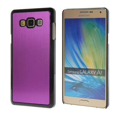 

MOONCASE Fashion Brushed Aluminium Metal Hard Case Cover for Samsung Galaxy A7 Purple