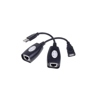 

Huayuan USB - адаптер RJ45 продление до 150ft длины черного