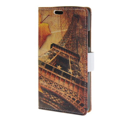 

MOONCASE Postcard Postmark Design Leather Wallet Flip Card Slot Bracket Back Case Cover for Microsoft Lumia 640 A06