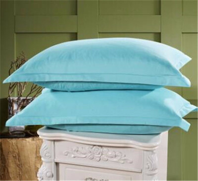 

High Quality 2 Pieces Gray Solid Color Pillow Case 100 Cotton Bed Pillowcase 48cmx74cm Pillow Cover Super Soft Pillow Sham