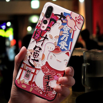 

Phone cases For Huawei P20 LITE ForHuawei P20 PRO Youth covers Silicone Soft TPU 3D Emboss Patterned Fitted cases