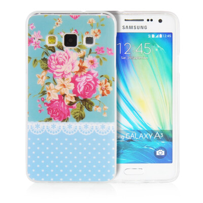 

MOONCASE Flowers Soft Flexible Silicone Gel TPU Skin Shell Back Case Cover for Samsung Galaxy A3