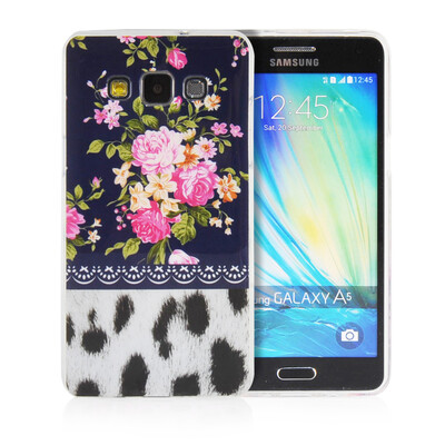 

MOONCASE Flowers Soft Flexible Silicone Gel TPU Skin Shell Back ЧЕХОЛ ДЛЯ Samsung Galaxy A5